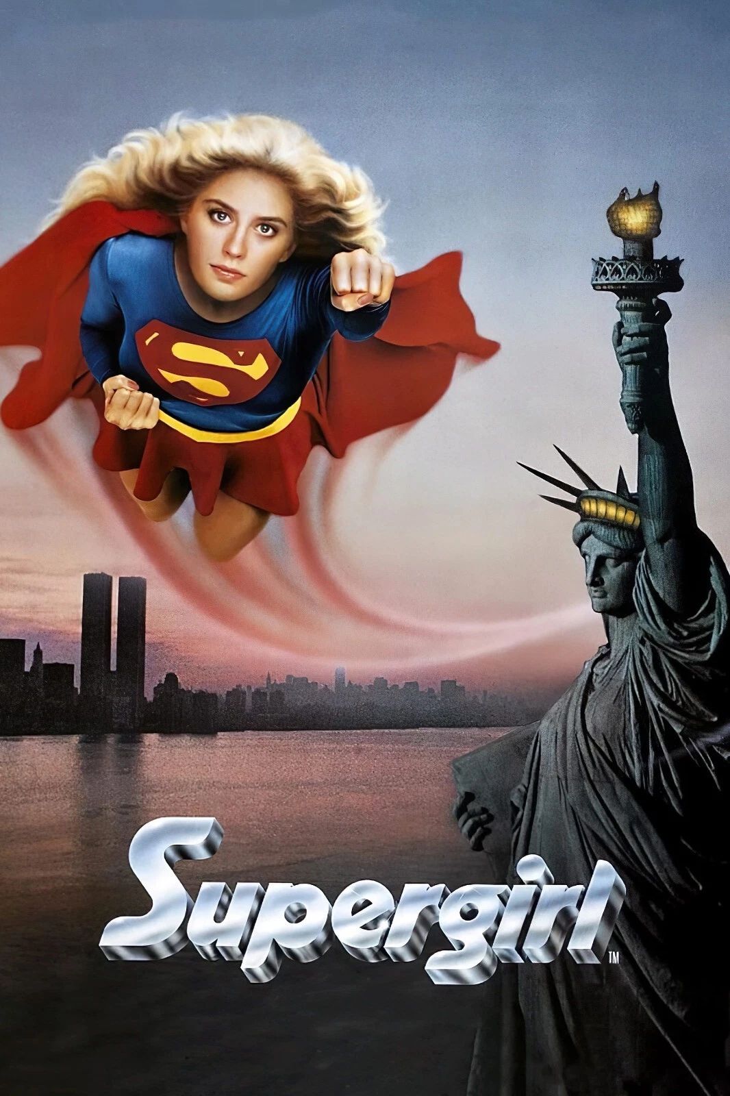 1984 Supergirl Keychain Dc Helen Slater Faye Dunaway Linda Lee Krypton