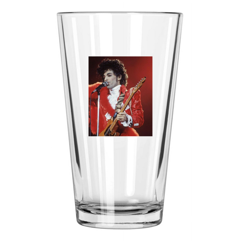 1985 American Singer Prince Photo Music Songwriter Pint Beer Drinking Glass