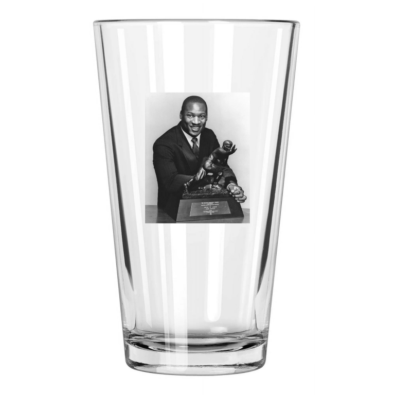 1985 Auburn Tigers Bo Jackson Heisman Trophy Winner 1 Pint Beer Drinking Glass