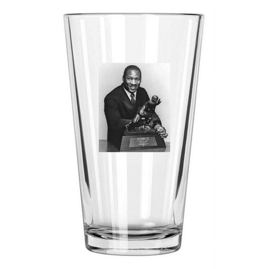 1985 Auburn Tigers Bo Jackson Heisman Trophy Winner 1 Pint Beer Drinking Glass
