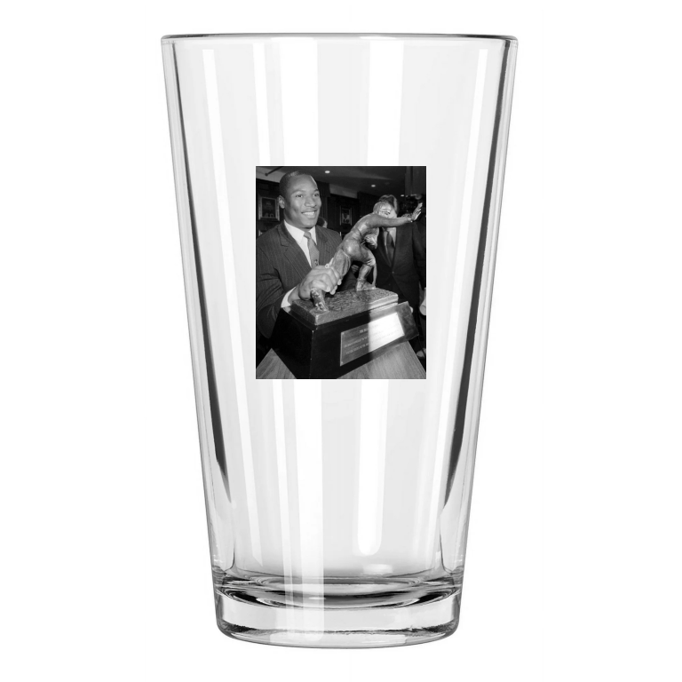 1985 Auburn Tigers Bo Jackson Heisman Trophy Winner 2 Pint Beer Drinking Glass