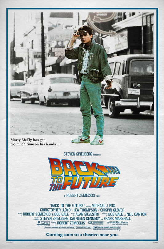 1985 Back To The Future Alternate Movie Posterprint Hill Valley High Mcfly