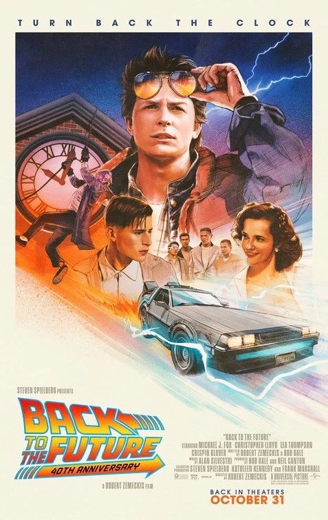 1985 Back To The Future Movie Magnet Marty Mcfly Doc Brown