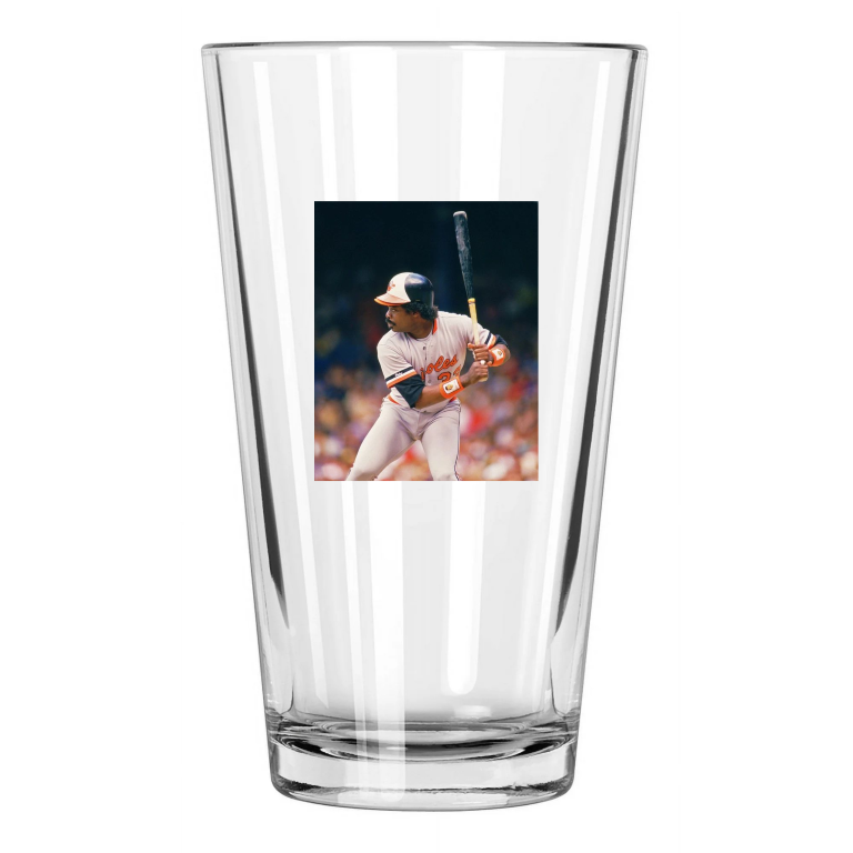 1985 Baltimore Orioles Eddie Murray Photo Baseball Pint Beer Drinking Glass