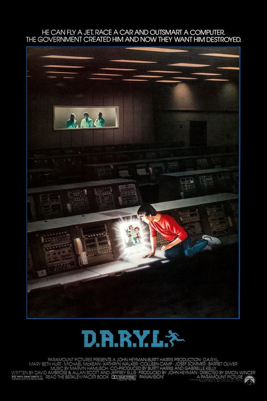 1985 Daryl Movie Poster Barret Oliver Mary Beth Hurt Michael Mckean
