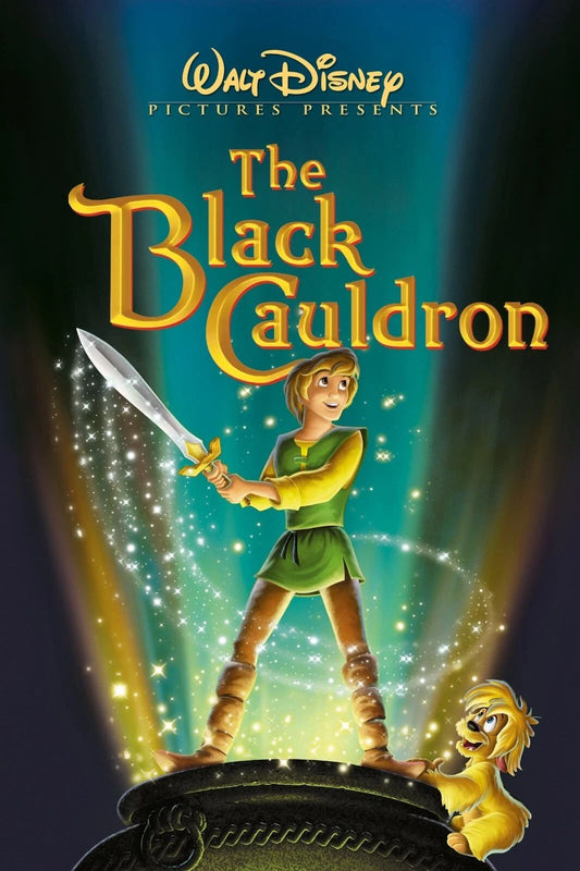 1985 Disney The Black Cauldron Movie Poster Print Taran Eilonwy Gurgi