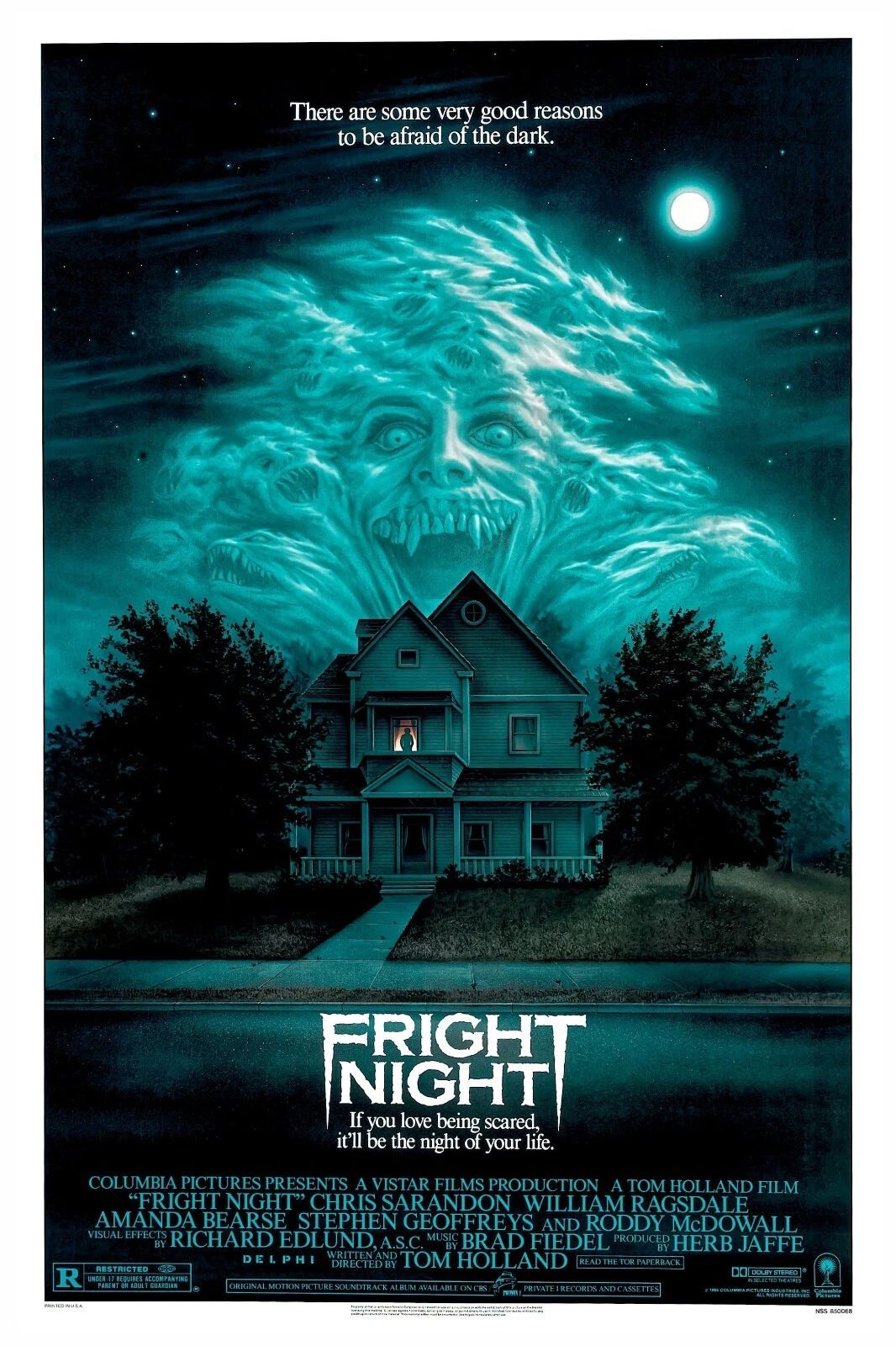 1985 Fright Night Movie Poster Print Charley Jerry 300 Piece Jigsaw Puzzle