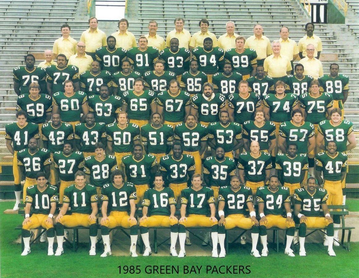 1985 Green Bay Packers Team Photo Football Picture Nfl