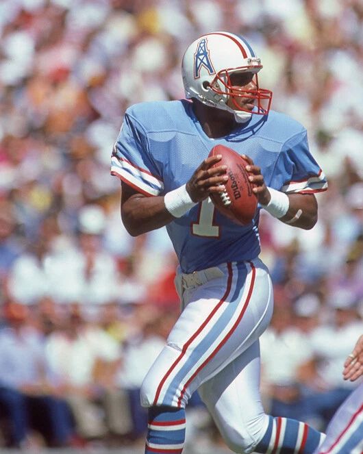 1985 Houston Oilers Warren Moon Keychain Nfl Football Keychain Hof 2006