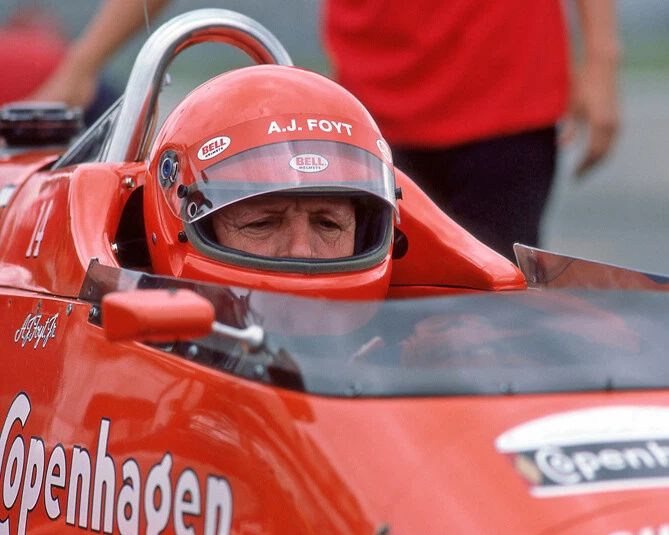 1985 Indy Racecar Driver Aj Foyt Glossy Photo Indianapolis 500 Print Poster