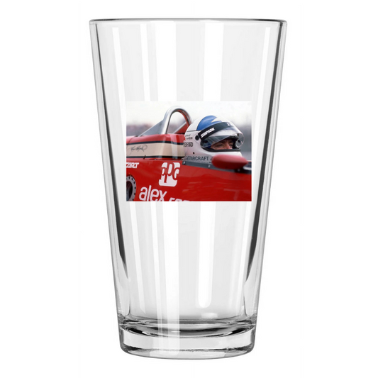 1985 Indy Racecar Driver Johnny Rutherford Indianapolis 500 Pint Beer Glass
