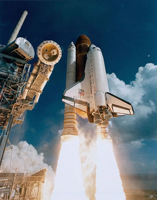 1985 Maiden Launch Space Shuttle Atlantis Nasa Photo Picture Print