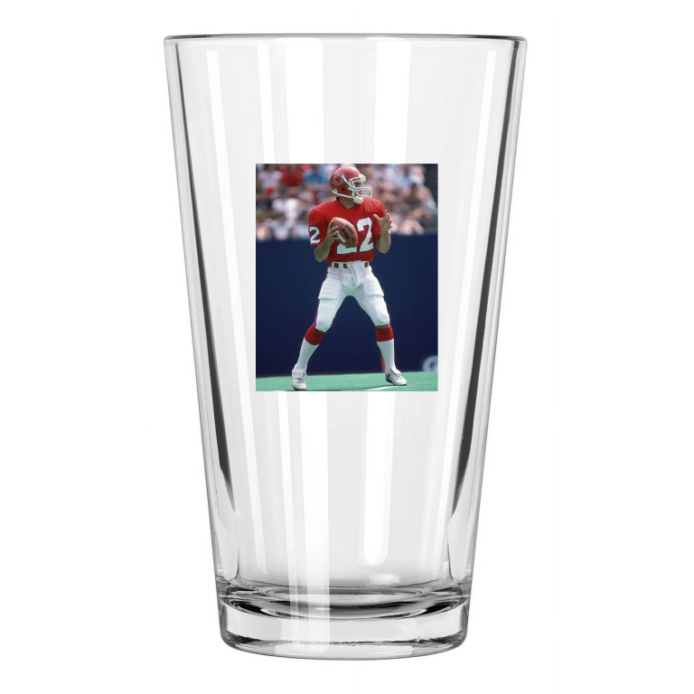 1985 New Jersey Generals Doug Flutie Usfl Football Pint Beer Drinking Glass