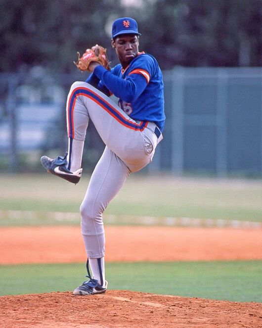 1985 New York Mets Dwight Doc Gooden Photo Baseball Print Poster 1