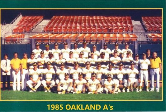 1985 Oakland Athletics A'S Team Keychain Mlb Baseball Picture