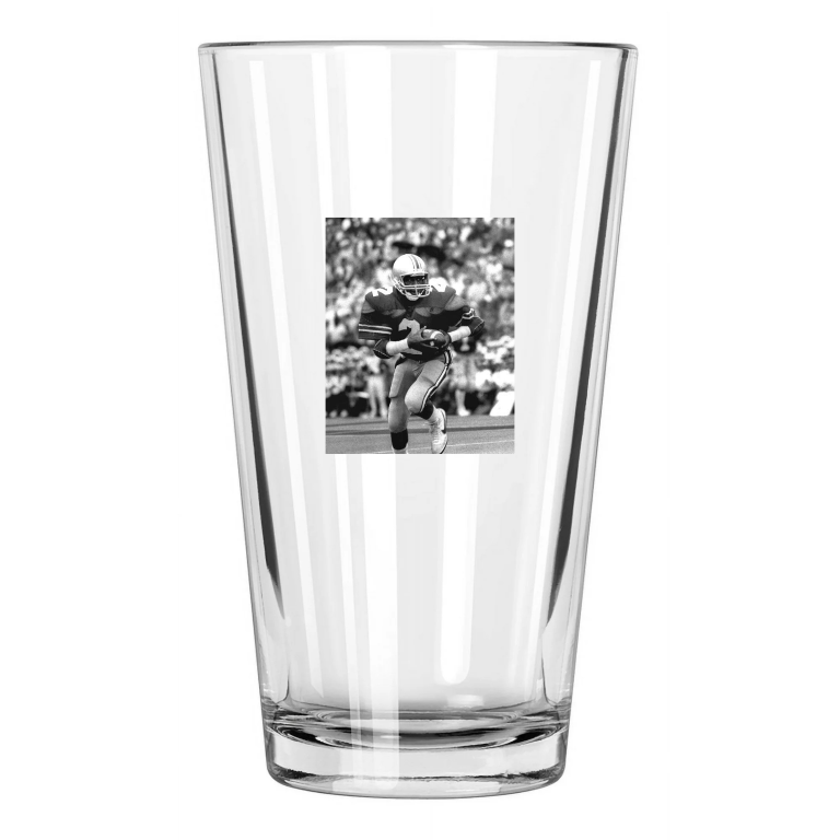 1985 Ohio State Cris Carter Photo Ncaa College Football Pint Beer Drinking Glass