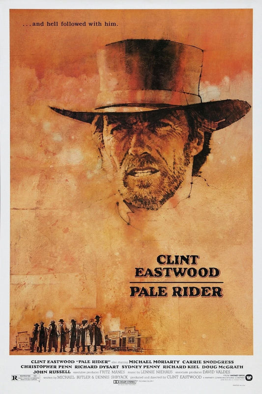 1985 Pale Rider Movie Keychain Clint Eastwood Chris Penn Western