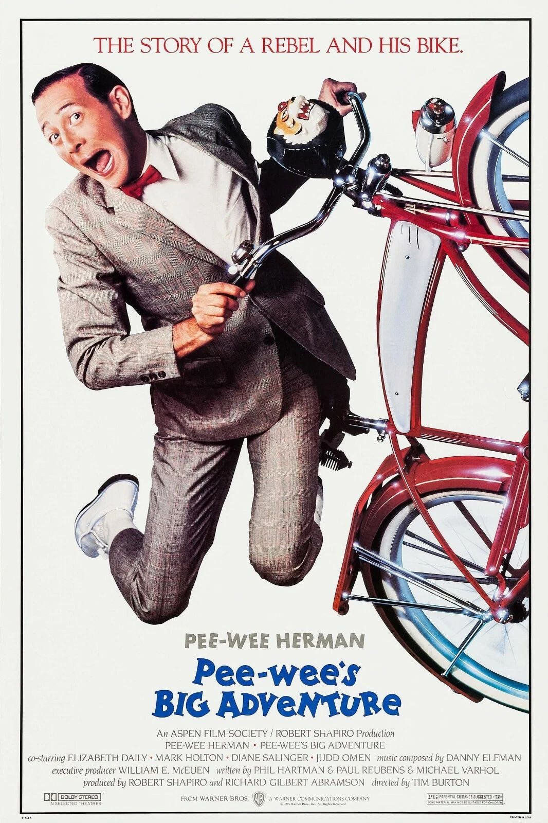 1985 Pee Wees Big Adventure Movie Keychain Paul Reubens Dottie Francis