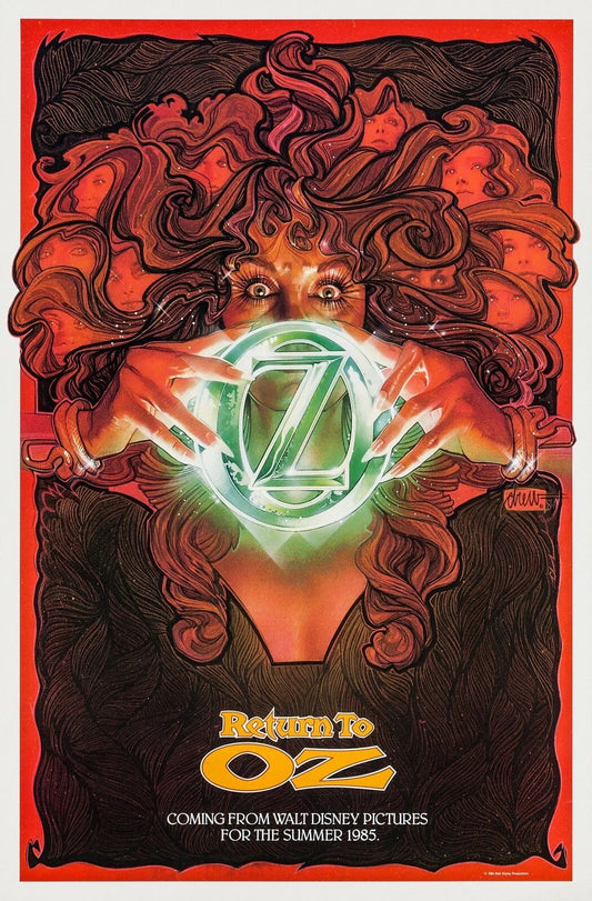 1985 Return To Oz Movie Poster Fairuza Balk Dorothy Tik Tok Pumpkinhead