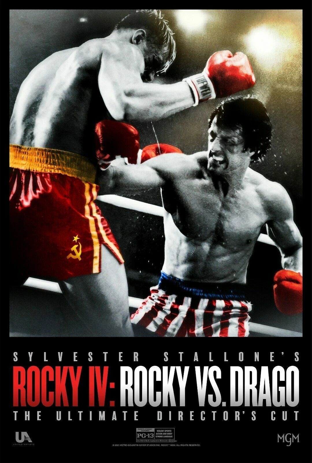 1985 Rocky Iv Movie Magnet Sylvester Stallone Balboa Drago