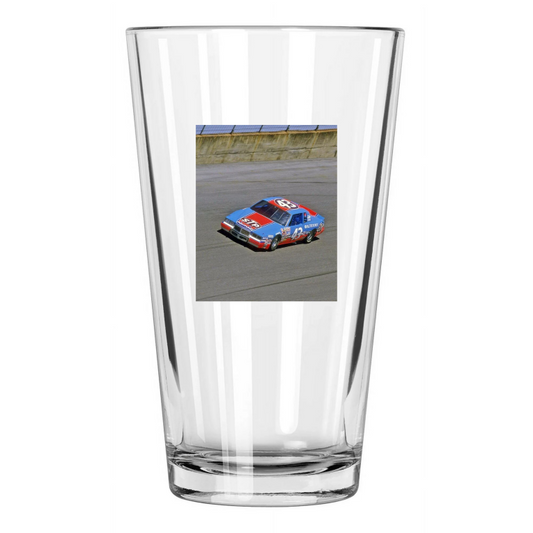 1985 Stp Pontiac Richard Petty Photo Daytona Speedway Pint Beer Drinking Glass