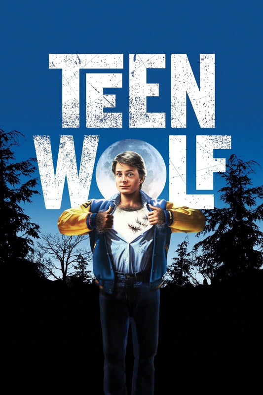 1985 Teen Wolf Movie Poster Michael J Fox Scott Howard Werewolf