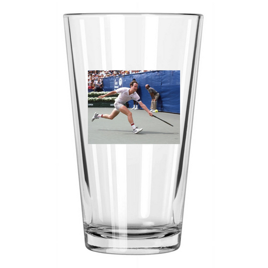 1985 Tennis Legend John Mcenroe Photo Pint Beer Drinking Glass