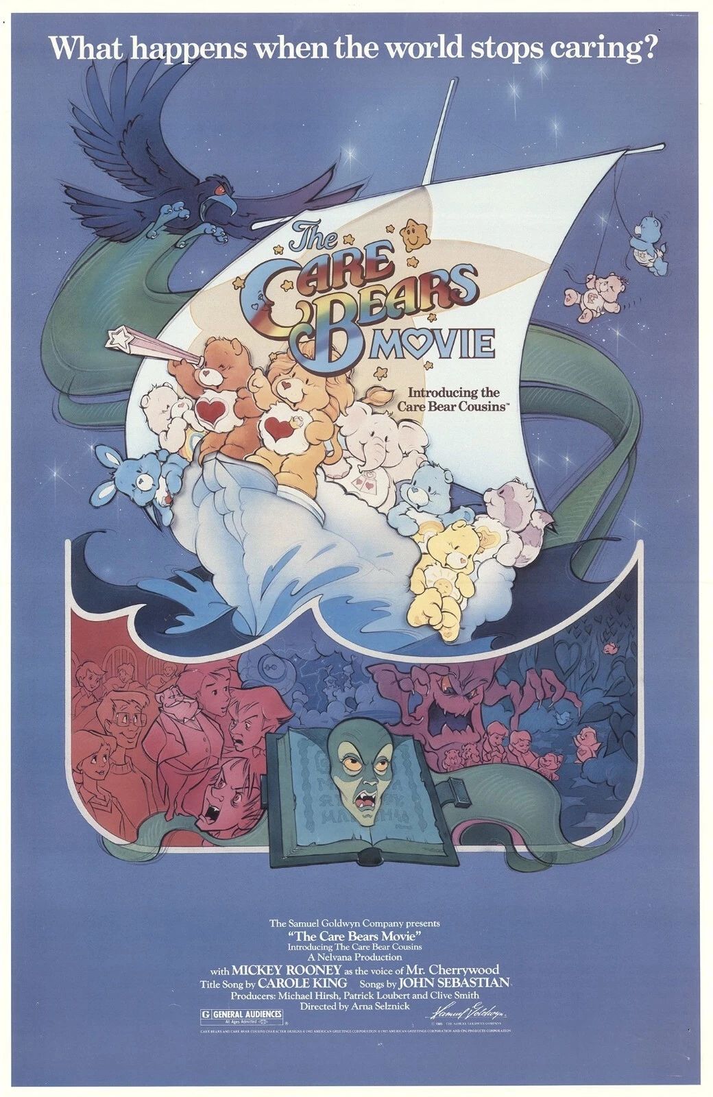 1985 The Care Bears Movie Poster Love A Lot Share Funshine Birthday