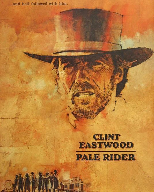 1985 Western Film Pale Rider Clint Eastwood Glossy Magnet Magnet