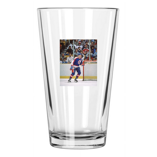 1985 Winnipeg Jets Dale Hawerchuk Photo Hockey Hof 2001 Pint Beer Drinking Glass