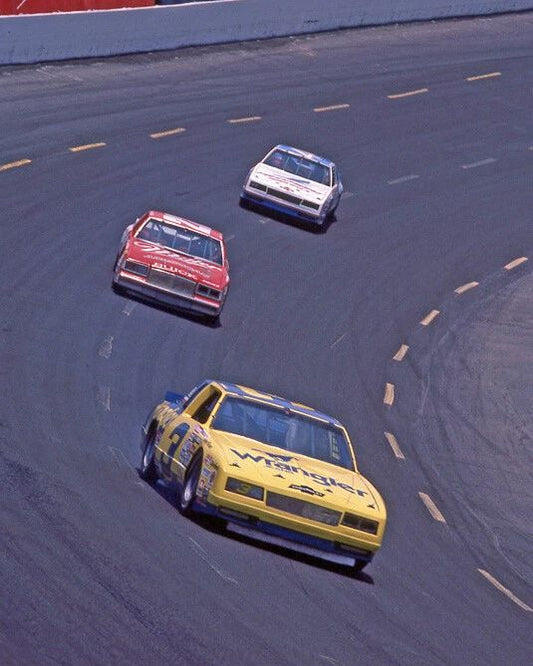 1985 Wrangler Chevy Dale Earnhardt Glossy Photo Daytona 500 Poster Print