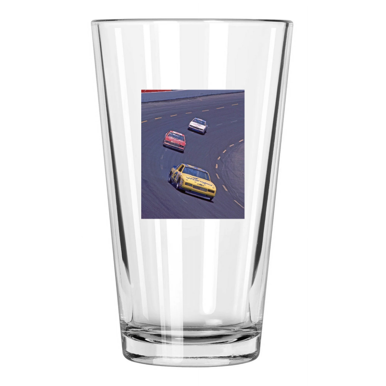 1985 Wrangler Chevy Dale Earnhardt Photo Daytona 500 Pint Beer Drinking Glass