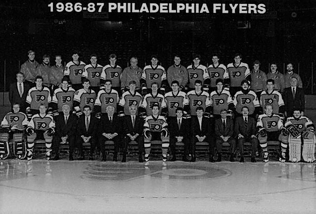 87 Philadelphia Flyers Magnet Hockey Nhl Picture Team Bw