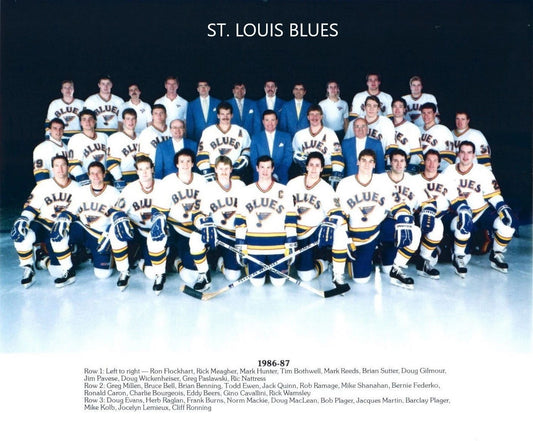 87 St. Louis Blues Team Photo Hockey Picture Nhl