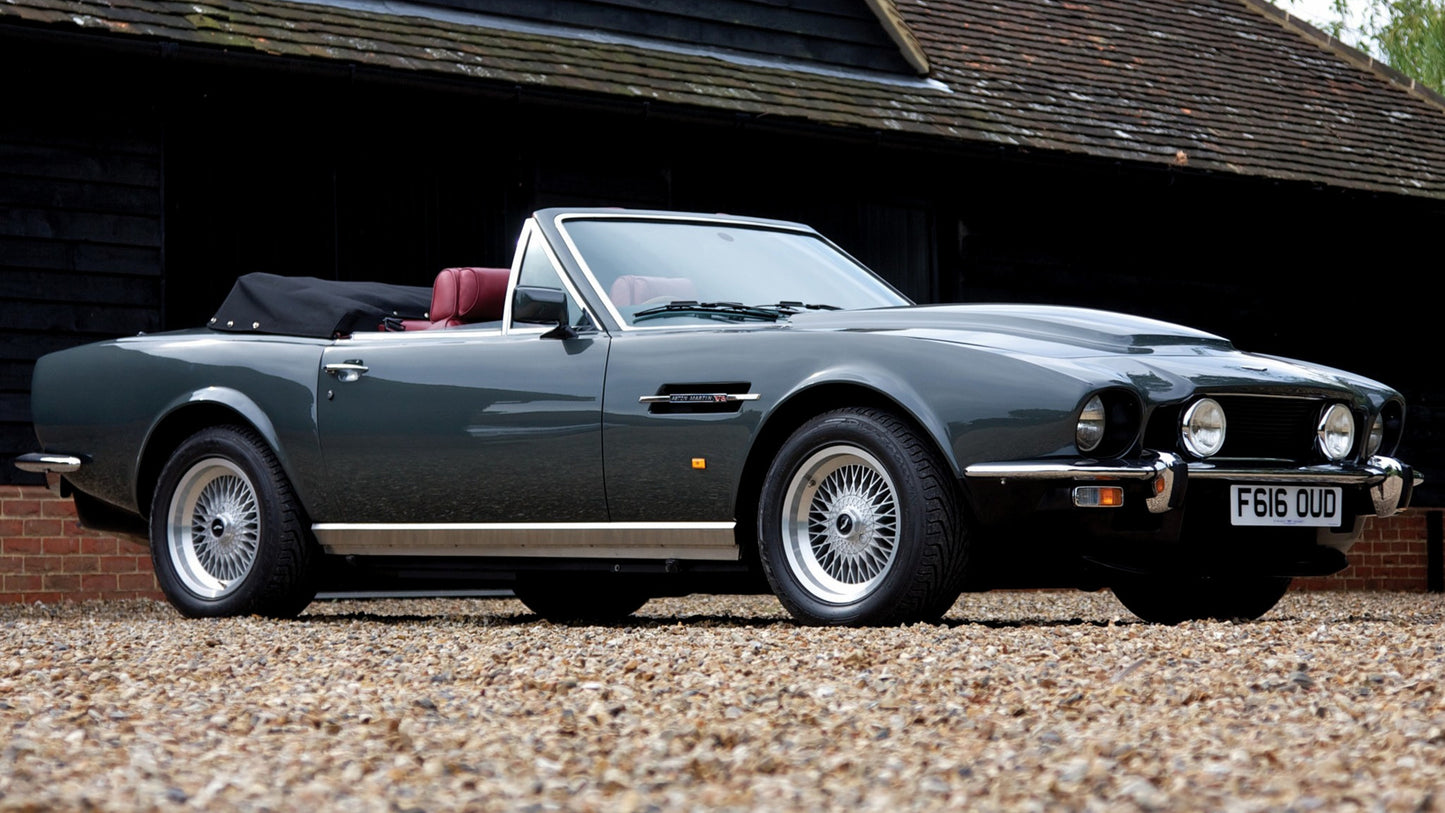 Aston Martin V8 Vantage Volante Prince Of Wales Uk Hd Art Print Poster