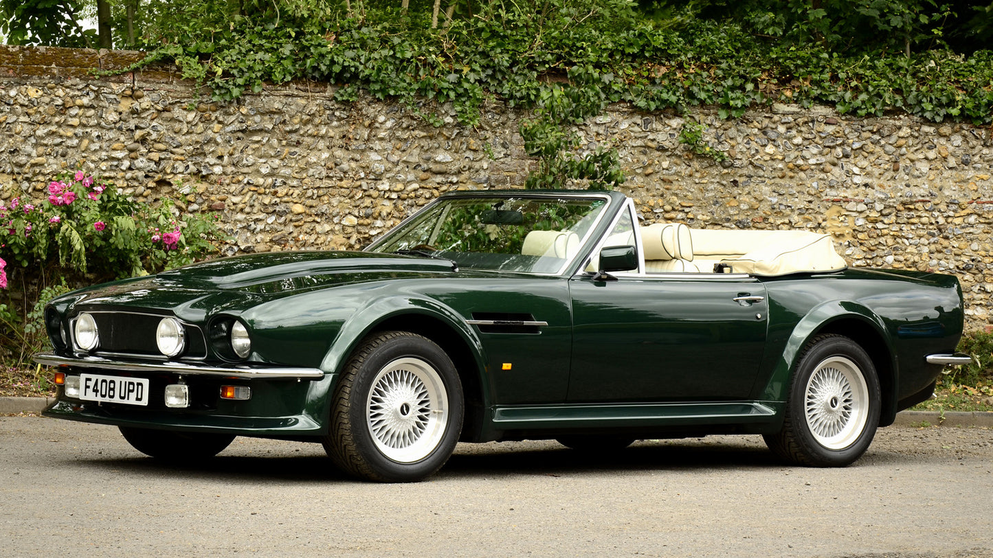 Aston Martin V8 Vantage Volante Uk Hd Art Print Poster