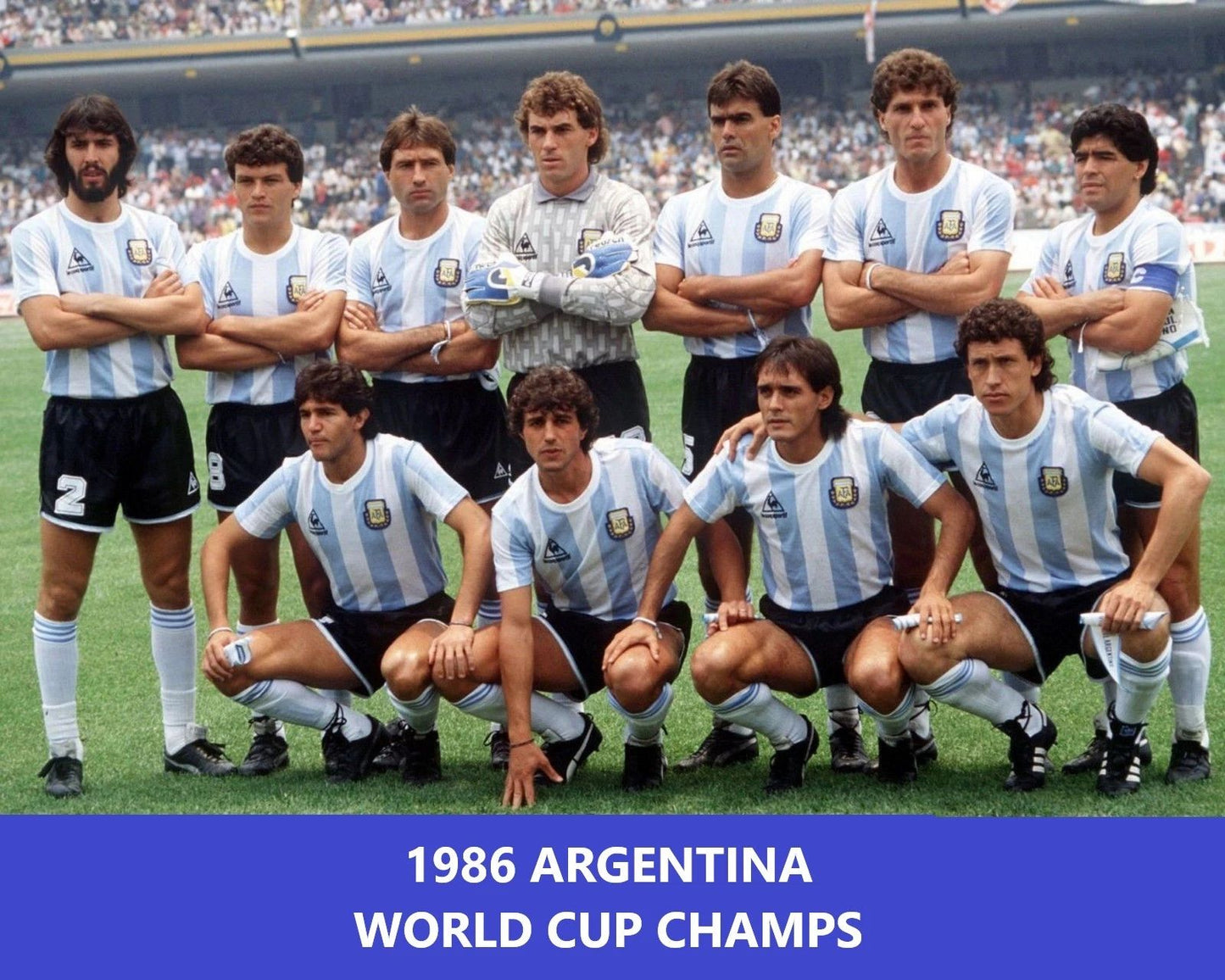 1986 Argentina Team Keychain Soccer Picture World Cup Champs
