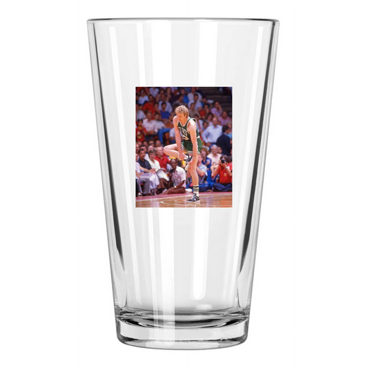 1986 Boston Celtics Larry Bird Photo Nba Finals Pint Beer Drinking Glass