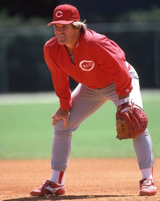1986 Cincinnati Reds Pete Rose Glossy Keychain Baseball Keychain