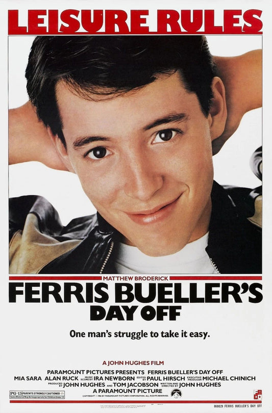 1986 Ferris Buellers Day Off Movie Keychain Matthew Broderick Alan Ruck