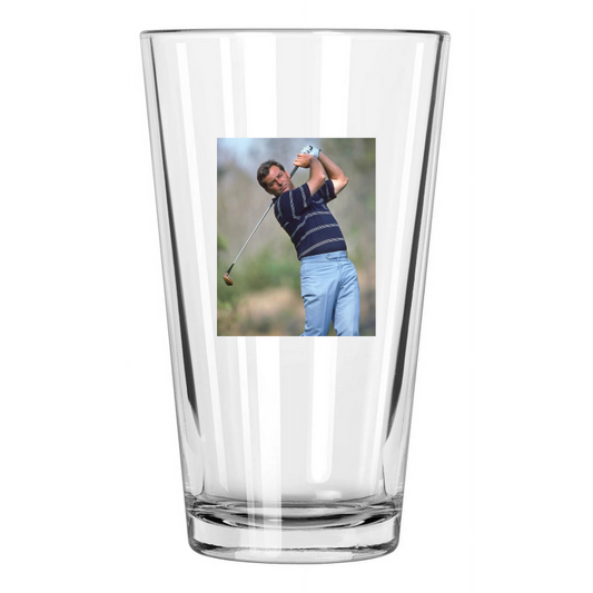 1986 Golfer Fuzzy Zoeller Photo Golf Masters Us Open 1 Pint Beer Drinking Glass