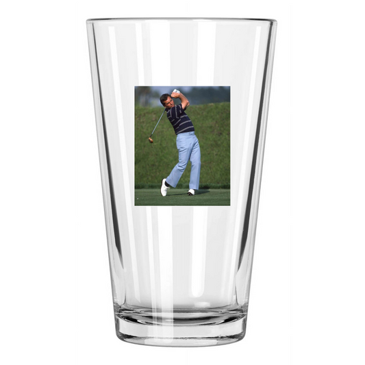 1986 Golfer Fuzzy Zoeller Photo Golf Masters Us Open 2 Pint Beer Drinking Glass