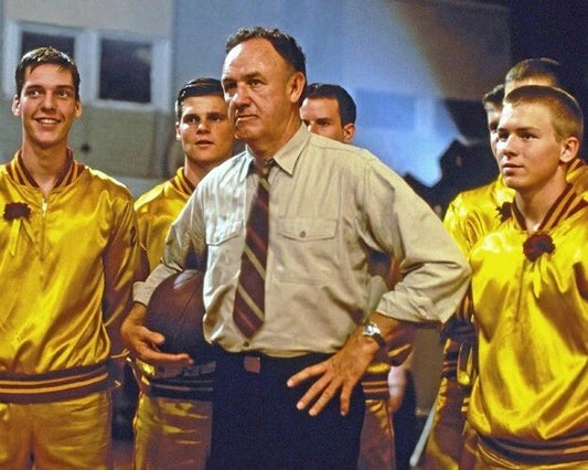 1986 Hoosiers Glossy Photo Gene Hackman Print Indiana Basketball Poster