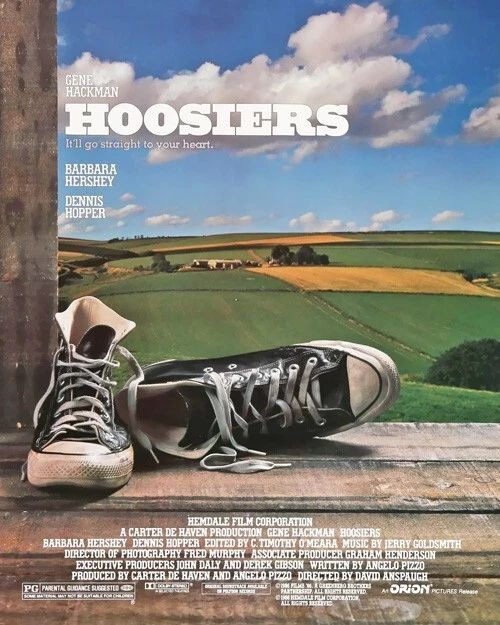 1986 Hoosiers Glossy Keychain Gene Hackman Print Indiana Basketball Keychain 1