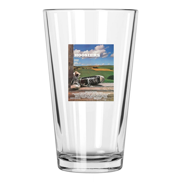 1986 Hoosiers Photo Gene Hackman Indiana Basketball 1 Pint Beer Drinking Glass