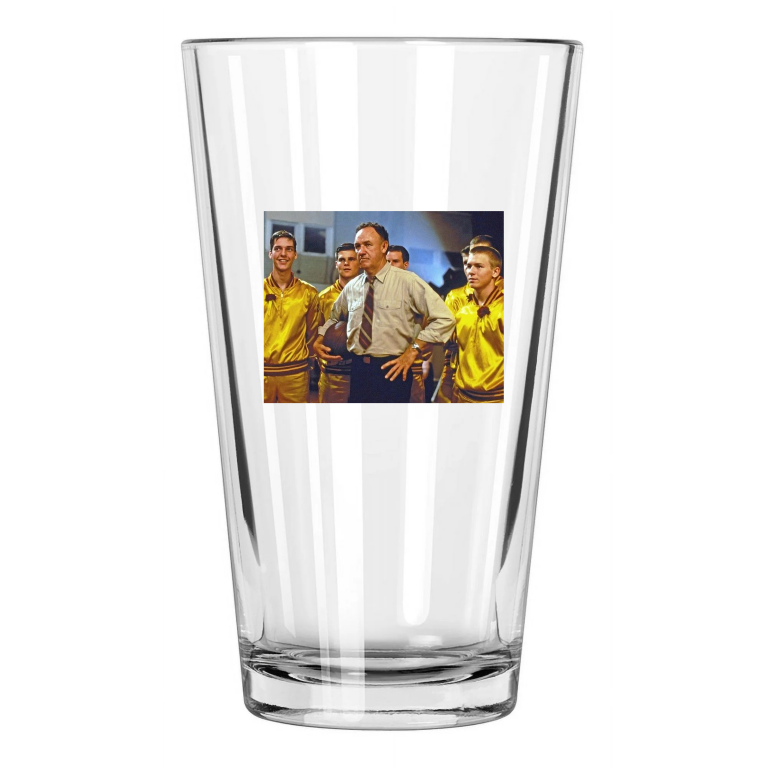1986 Hoosiers Photo Gene Hackman Indiana Basketball Pint Beer Drinking Glass