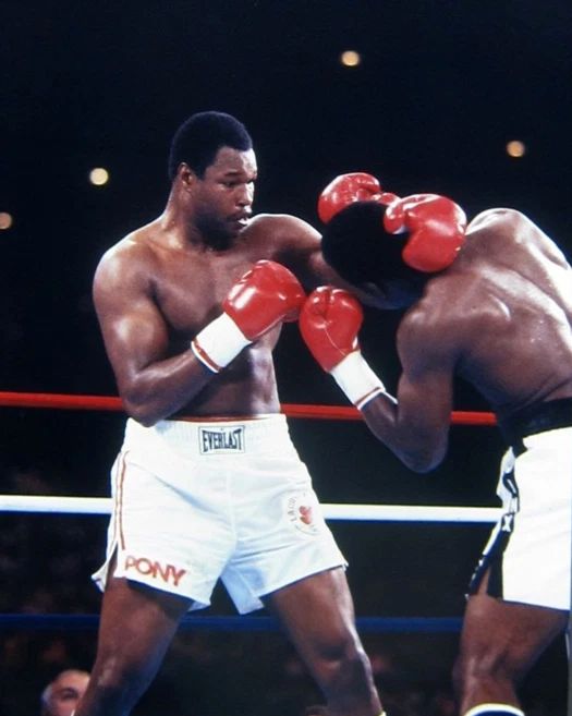 1986 Heavyweight Fight Larry Holmes Vs Michael Spinks Glossy Photo Poster