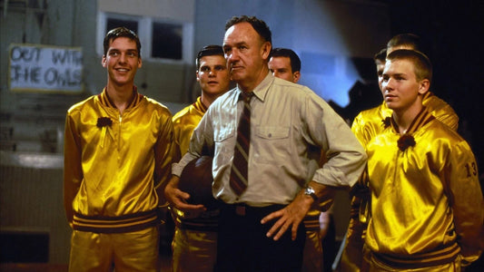 1986 Hoosiers Movie Poster Gene Hackman Barbara Hershey Dennis Hopper