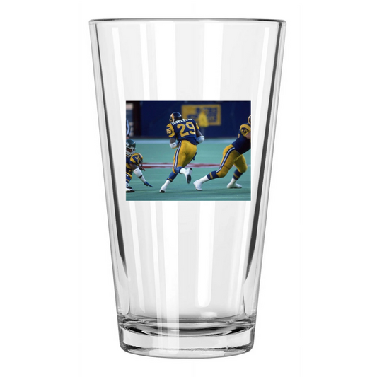1986 La Los Angeles Rams Eric Dickerson Photo Football Pint Beer Drinking Glass