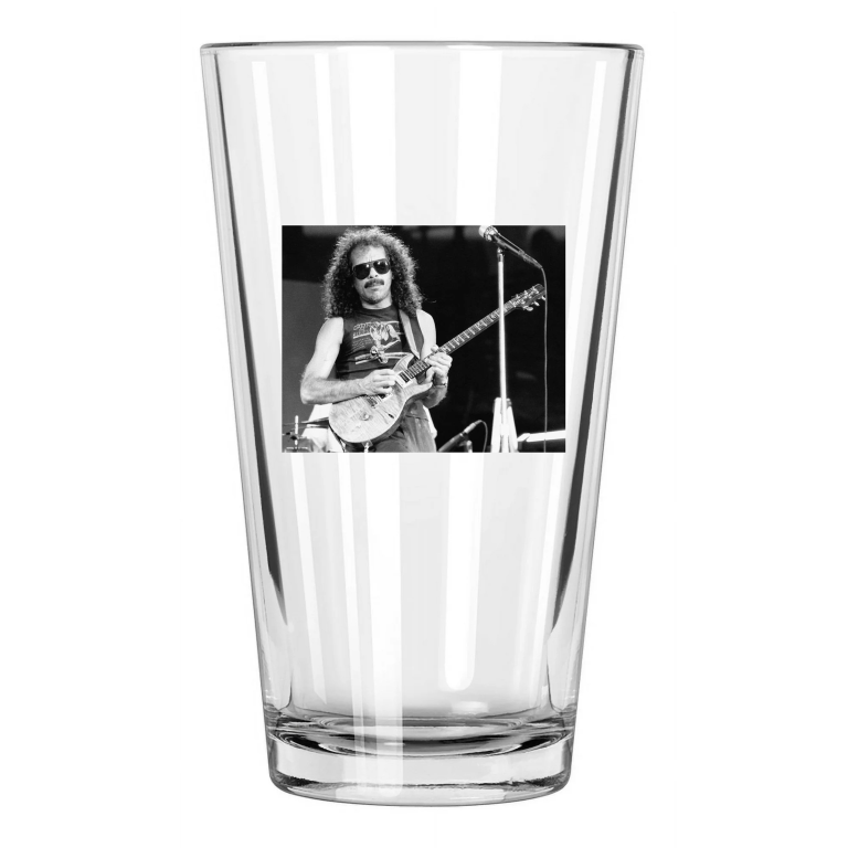 1986 Latin Musician, Songwriter Carlos Santana Music Pint Beer Drinking Glass